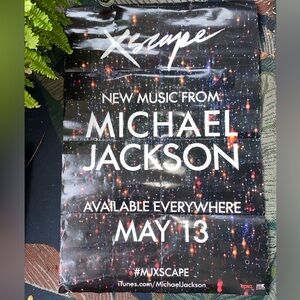 promotional poster for Michael Jackson's posthumous album Xscape,